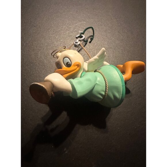 Donald Duck Angel Ornament With Trumpet & Halo - Picture 2 of 6
